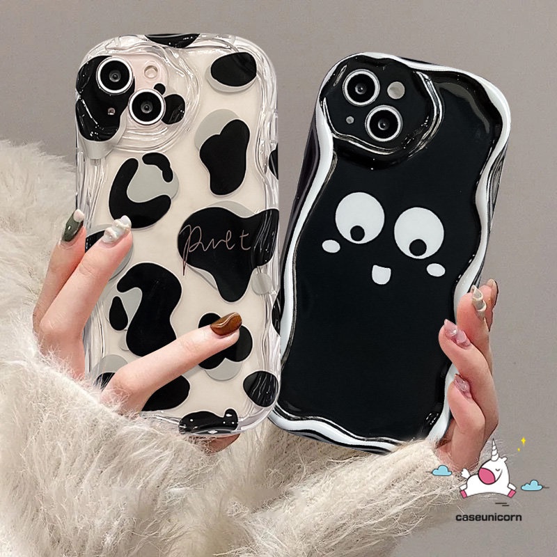 Hot Fashion Leopard Pola Sapi Bergelombang Melengkung Case Realme 5i C3 Realme 5 Pro Realme 9 Pro 9i