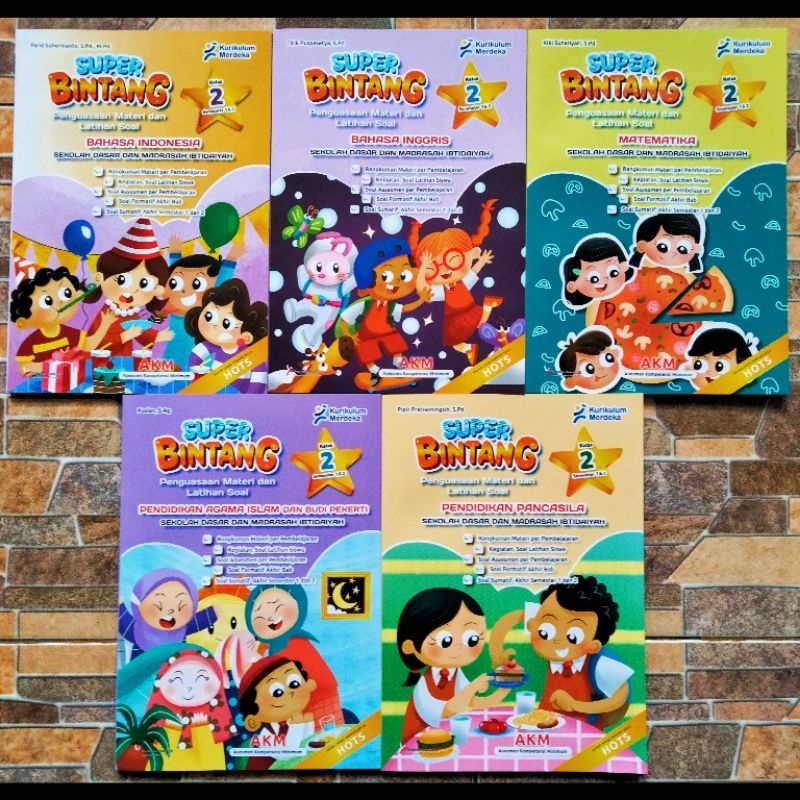 Super Bintang Latihan Soal SD Kelas 2 Semester 1 & 2 Kurikulum Merdeka | Matematika | PPKN | Agama I