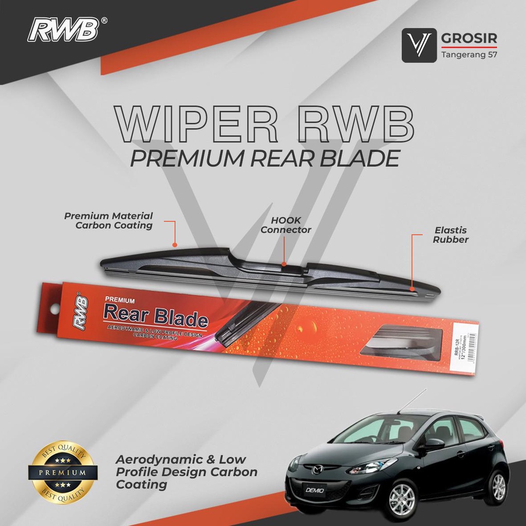RWB WIPER BELAKANG MAZDA 2 MAZDA2 2007-2014