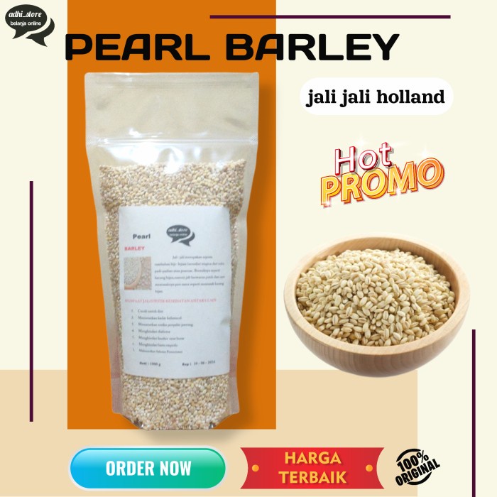 

BEST SELLER ! Pearl Barley / Biji Jali-Jali Import Product Of Holland -1Kg