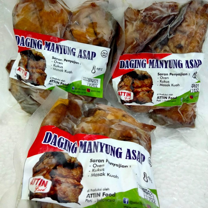 

BEST SELLER ! Daging Asap Ikan Manyung - 4 ptg -+200 gr