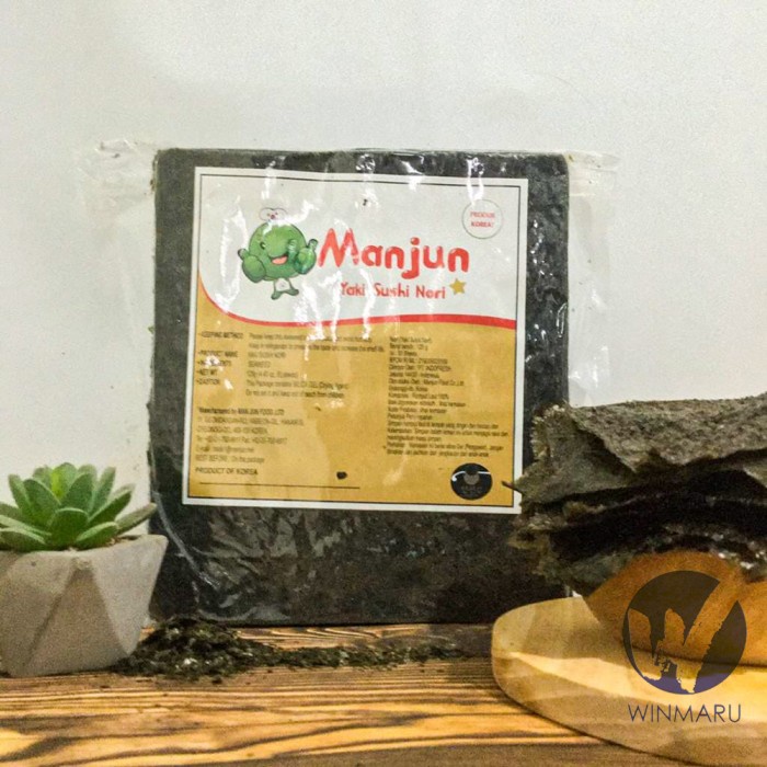 

BEST SELLER ! Sushi Nori Manjun Seaweed Rumput Laut 50 sheets/lembar