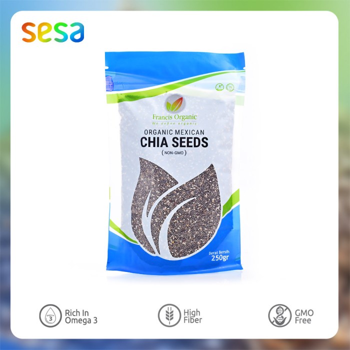 

BEST SELLER ! Francis Organic Mexican Chia Seeds 250 Gr