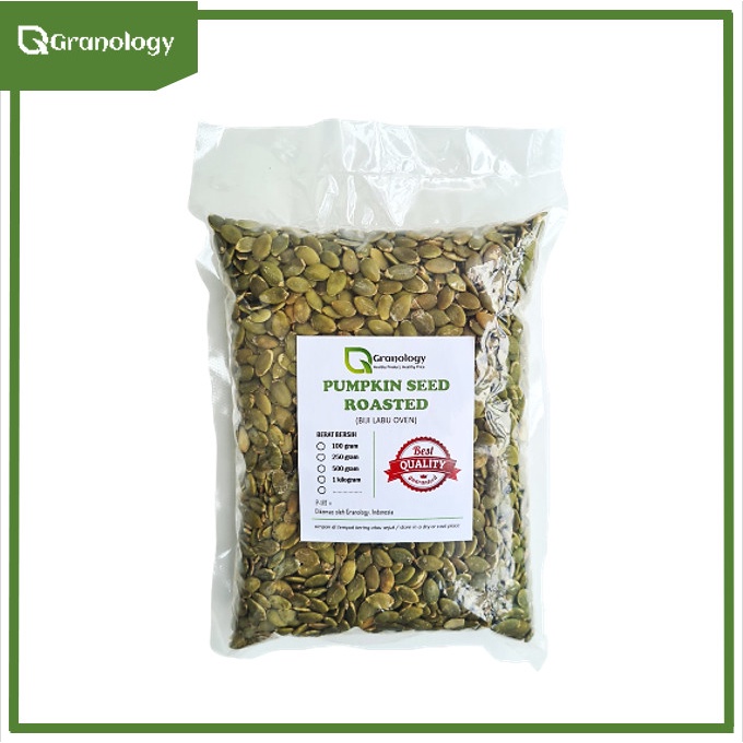 

BEST SELLER ! Biji Labu Oven / Roasted pumpkin Seed (1 kilogram) by Granology