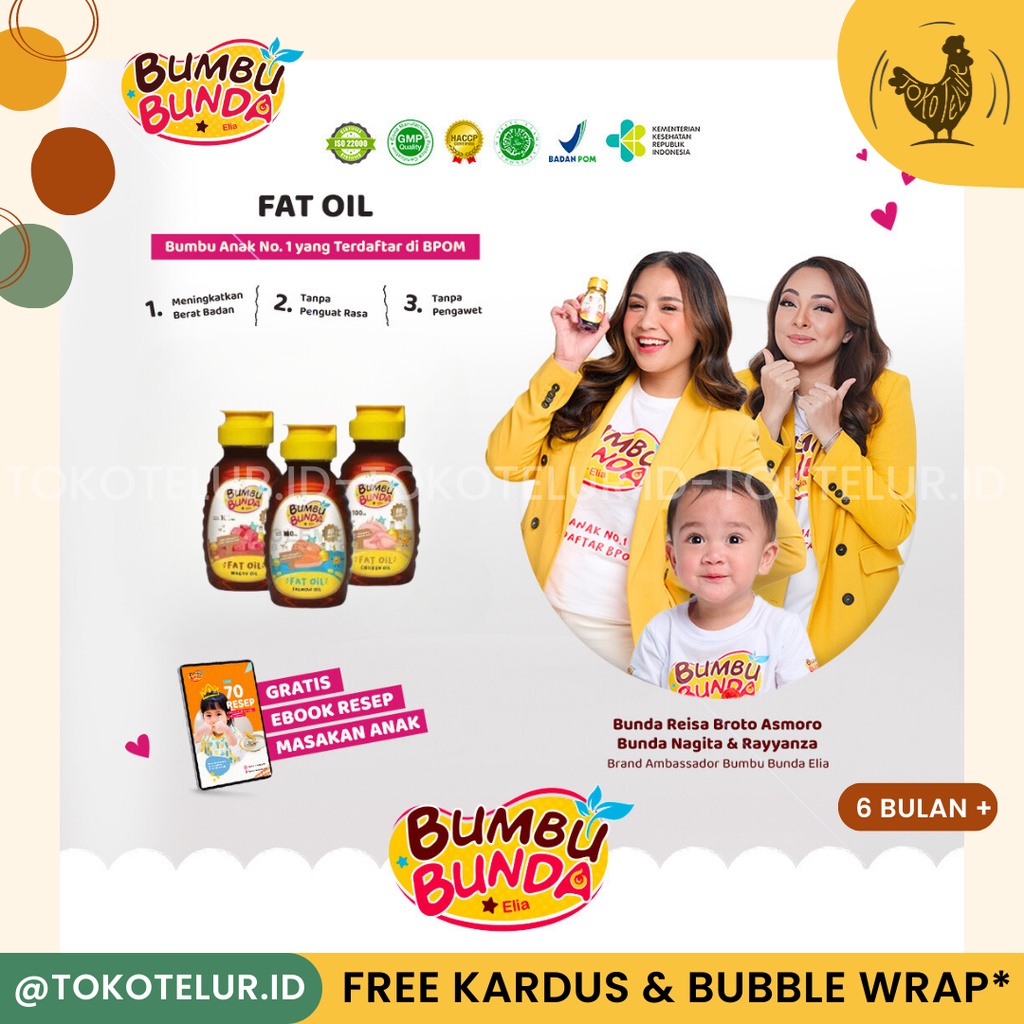 

BUMBU BUNDA Elia - Fat Oil | Minyak Lemak MPASI Penambah Berat Bayi