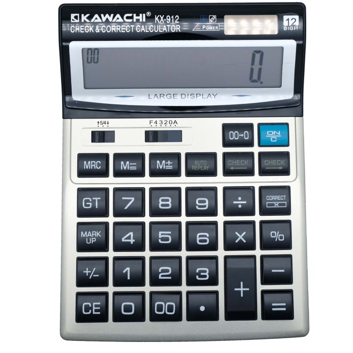 

Kawachi Kalkulator KX-912 Kalkulator 12 Digits Check Correct