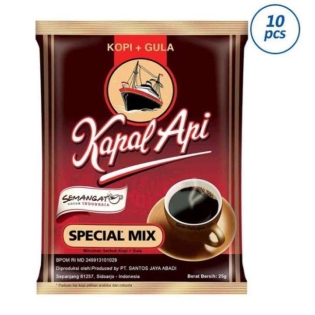 

KOPI KAPAL API SPECIAL MIX 23 GR X 10 PCS