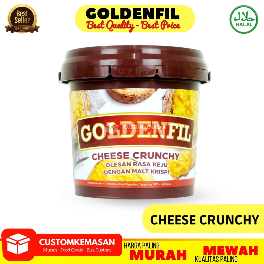 

NG Goldenfil 1kg / Selai Roti Bakar / Toping Roti / Selai Roti / Selai Coklat / Olesan Roti