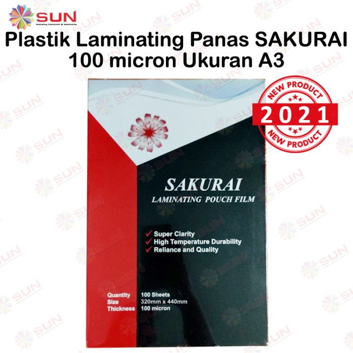 

Plastik Laminating Sakurai A3 100 mikron