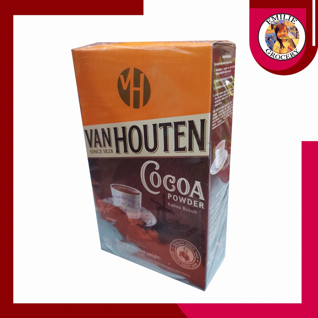 

Paket 4 Box Van Houten Cocoa Powder Coklat Cokelat Bubuk 165gr 165 gram