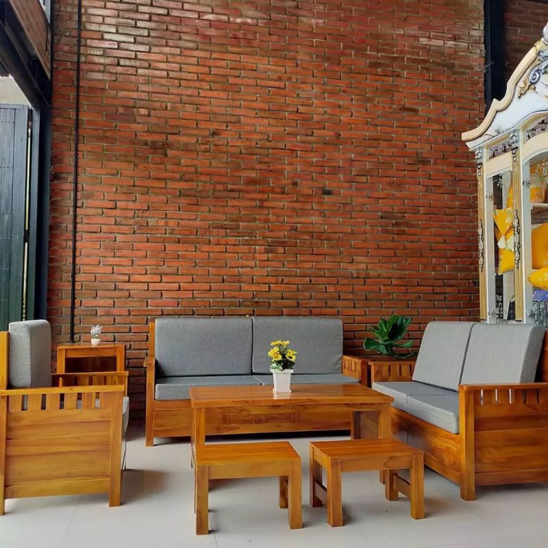 KURSI TAMU MINIMALIS / KURSI TAMU KAYU JATI / KURSI TAMU / MEBEL JATI JEPARA