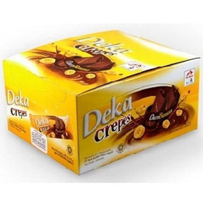 

Deka Wafer Crepes Kemasan Box Choco Banana Isi 12 Pcs @ 14gr