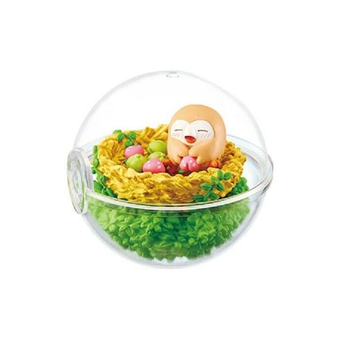 Re-Ment Pokemon Terrarium Alola Collection Vol. 2 - Rowlet [SPLIT] - LOOSE TK27