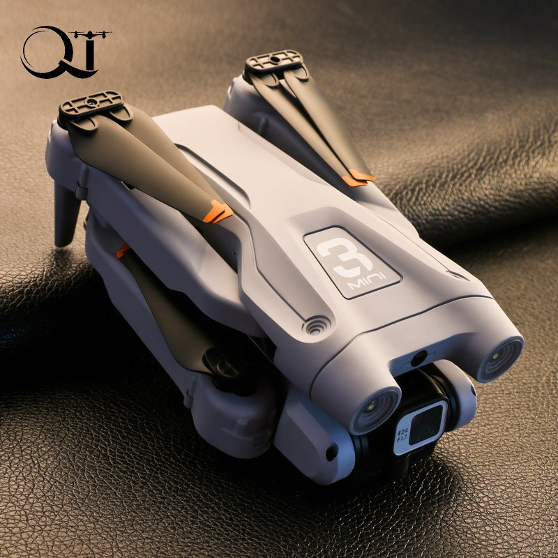 QJ MINI4 Drone Kamera Ganda Z908 2.4GHz WIFI FPV Penghindar Hambatan Tetap Tinggi Empat Sumbu Lipat 