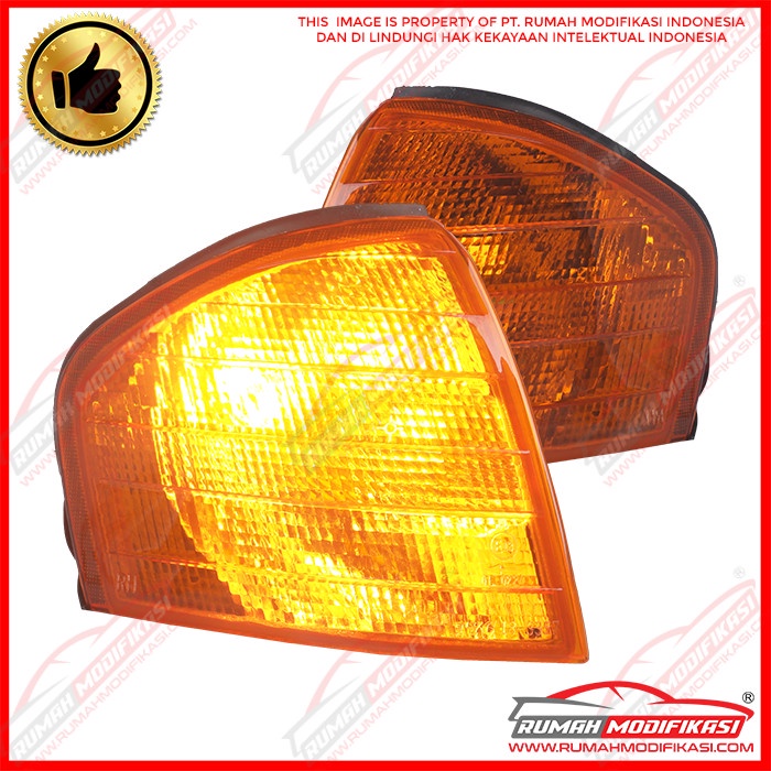 CORNER LAMP - BENZ W202 1994-2001 - CRYSTAL - AMBER