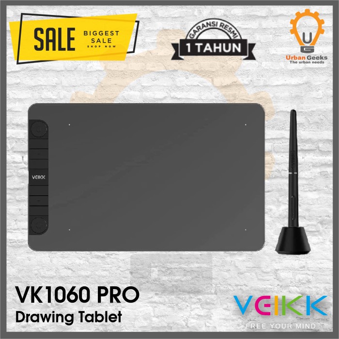 Drawing Tablet VEIKK VK1060 PRO Digital Graph Pen OSU Al A30 A15