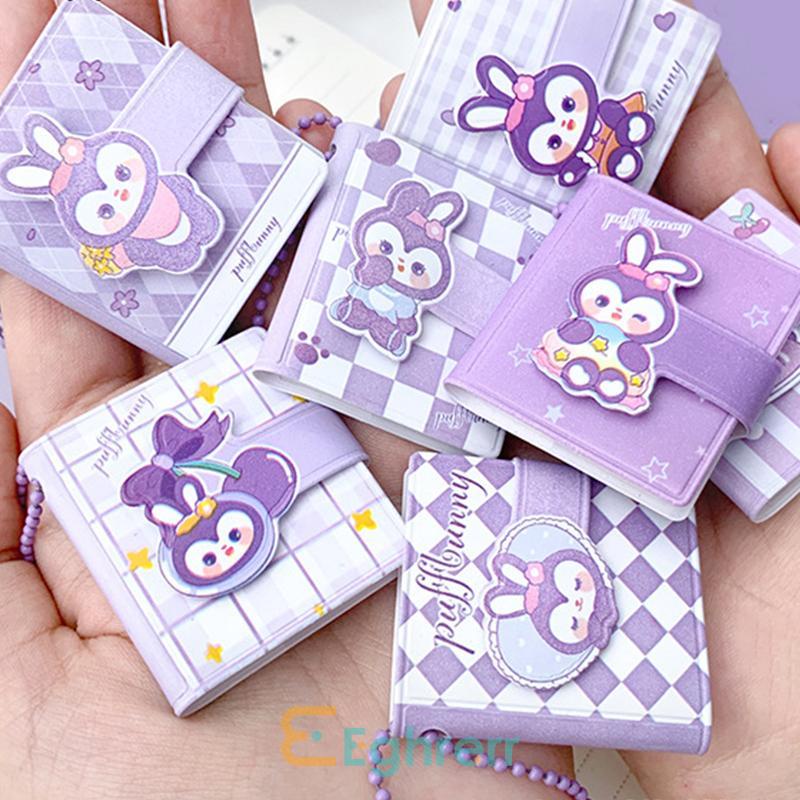 

✨EG-2 In 1 Set Buku Tulis Mini Buku Catatan Lucu Mini Buku Kecil Velcro Portabel Gantungan Kunci Siswa-Eghrerr