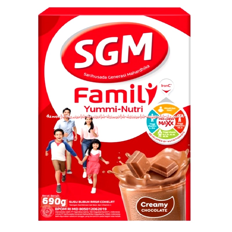 

SGM Family 690gr Yummi Nutri Creamy Chocolate Susu Bubuk Untuk Keluarga Rasa Cokelat Coklat Famili S G M