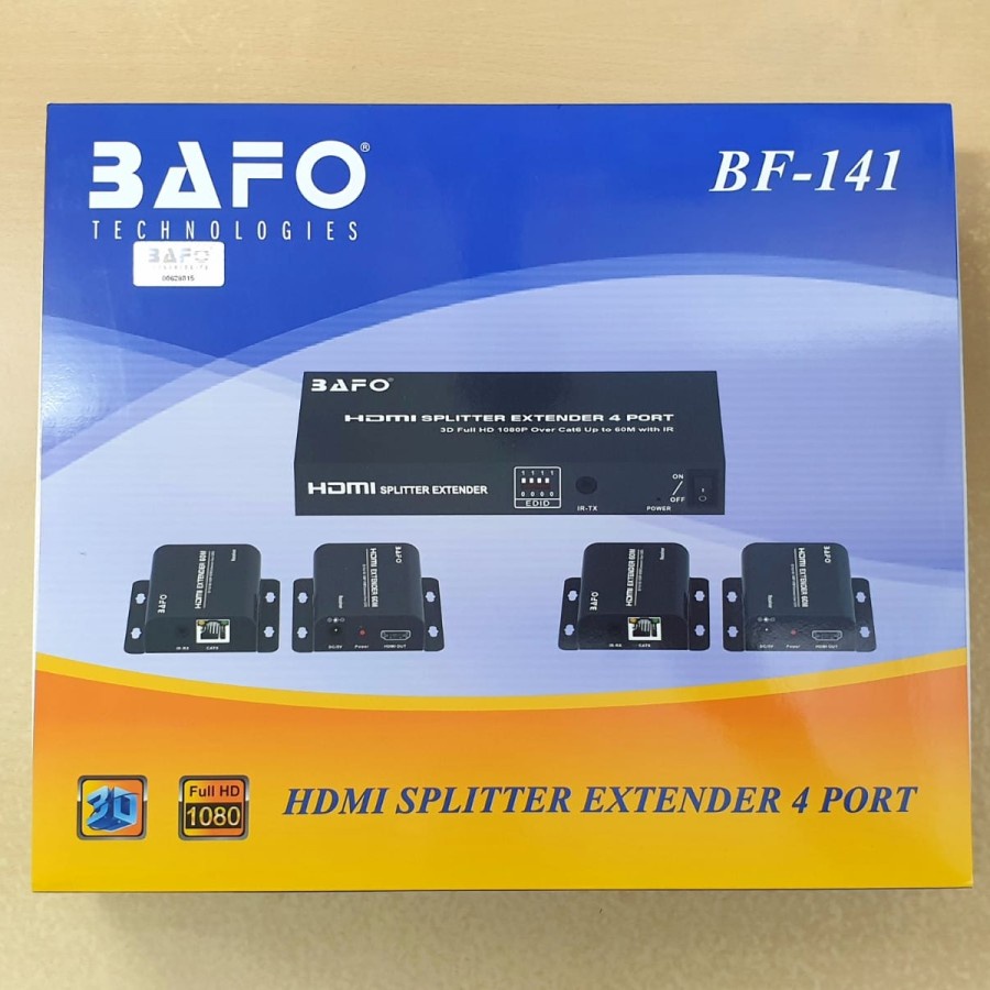 NEW BAFO HDMI splitter extender 4 port BAFO BF-141