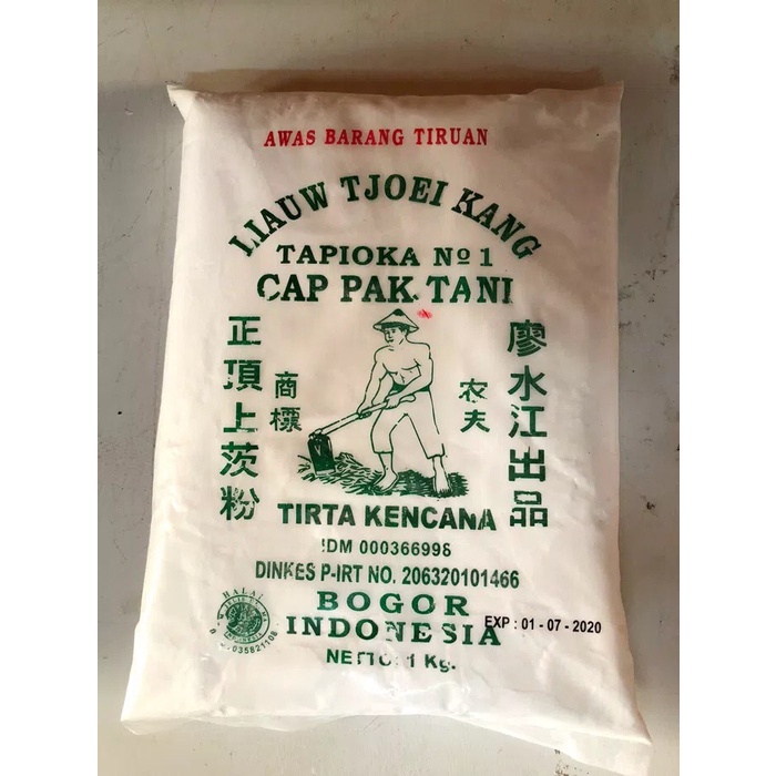 

BEST SELLER Tepung Sagu / Tapioka Cap Pak Tani Liaw Tjoe Kang 1 Kg - Quality no.1