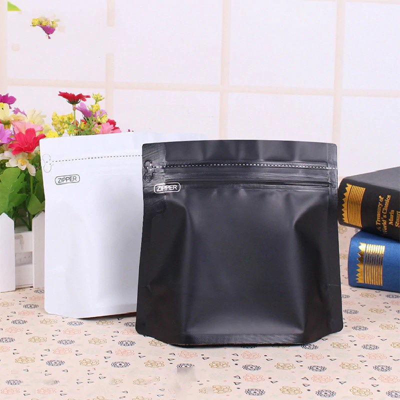 Kemasan kopi 250GR - Wide standing pouch zipper and valve