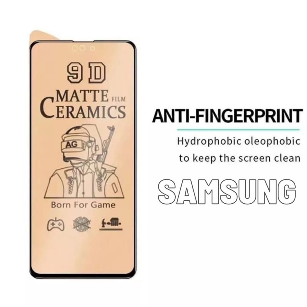 TEMPERED GLASS CERAMIC GAME 9H ORIGINAL 100% REAL ANTI PECAH  Pelindung layar keramik matte full lcd