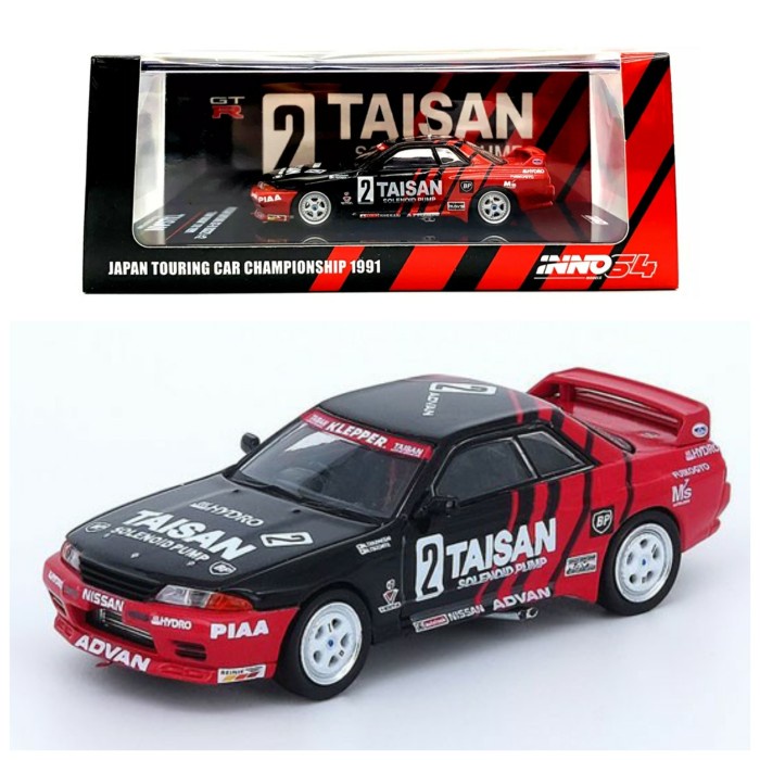 Inno 1/64 Nissan Skyline GTR R32 #2 Taisan Klepper JTC 1991