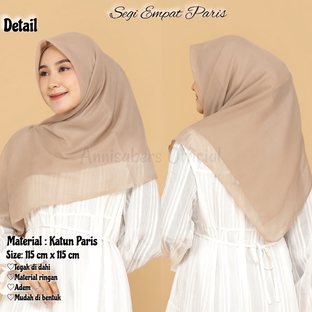 ROISA STORE - Paris Premium/ Hijab Paris Premium Hijab Segi Empat / Segiempat Paris Premium/ Paris P