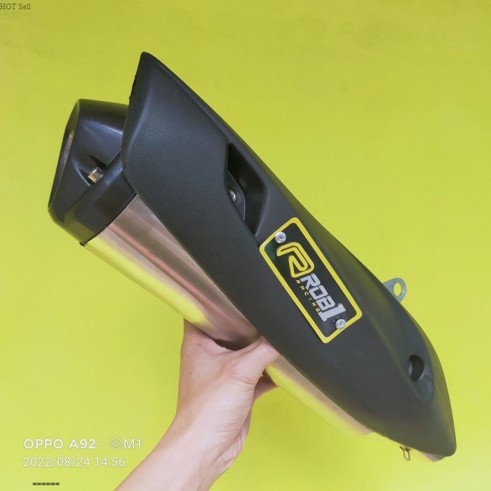 Silincer Knalpot model ROB1 Nmax Aerox Vario PCX Bass Bulat Adem siap pasang