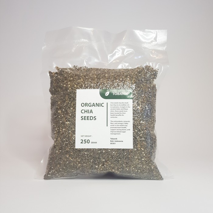 

Organic Black Chia Seed Premium Quality - Biji Chia - 250 Gram MURAH
