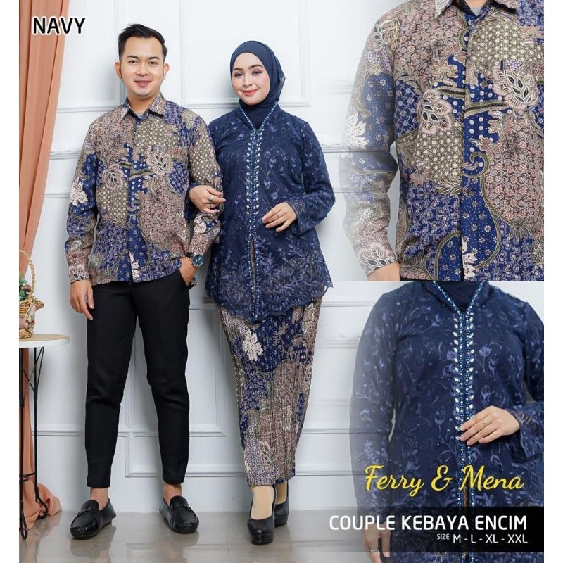 N.K--> atasan kebaya  kapel suami istri setelan kebaya modern couple kebaya encim kebaya pesta kebay