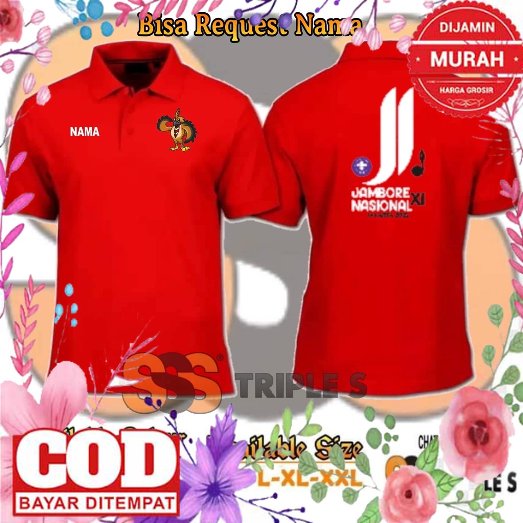 CUSTOM DESAIN BAJU KAOS JAKET MURAH BERKUALITAS /POLO SHIRT JAMNAS 2022 BISA REQUEST NAMA KAOS KERAH