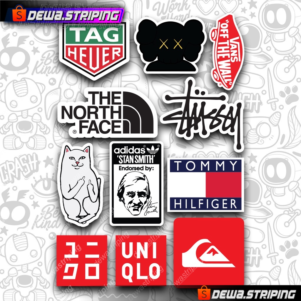 

Sticker case pack Brand Hype series 5| STIKER AESTHETIC LAPTOP, AKSESORIS HP, ANTI AIR, MOTIF,HELM,TUMBLER