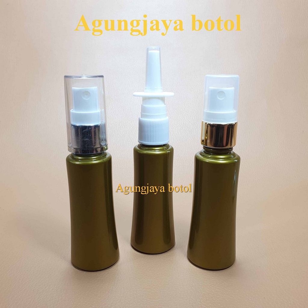 Botol Plastik 40 ml BR Emas Tutup Spray Neck 18 / Botol Spray / Botol Kosmetik BR PET / Botol Face M
