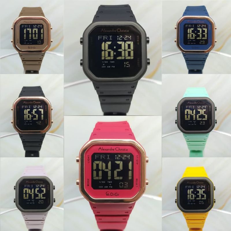 PROMO LIVE  Jam Tangan Alexandre Christie Digital AC 9347 Wanita / AC9347 LH Original