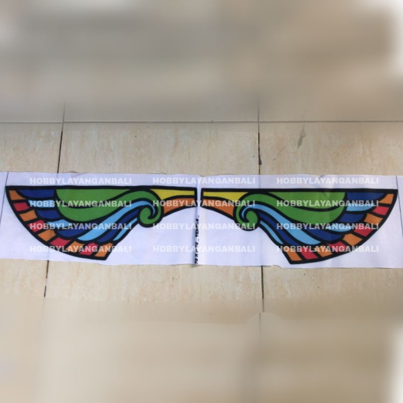kain katir layangan naga motif digital print sampul sayap DM 20 30 40 50 60 70