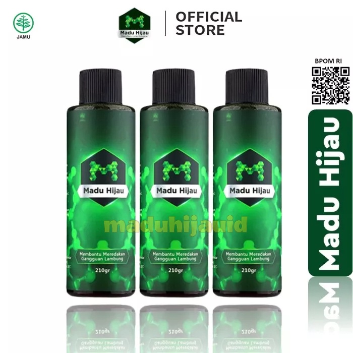 PAKET BELI 3 - Madu Hijau 210Gram BPOM Obat Herbal Lambung Maag Gerd Kronis obat kanker kronis asli 