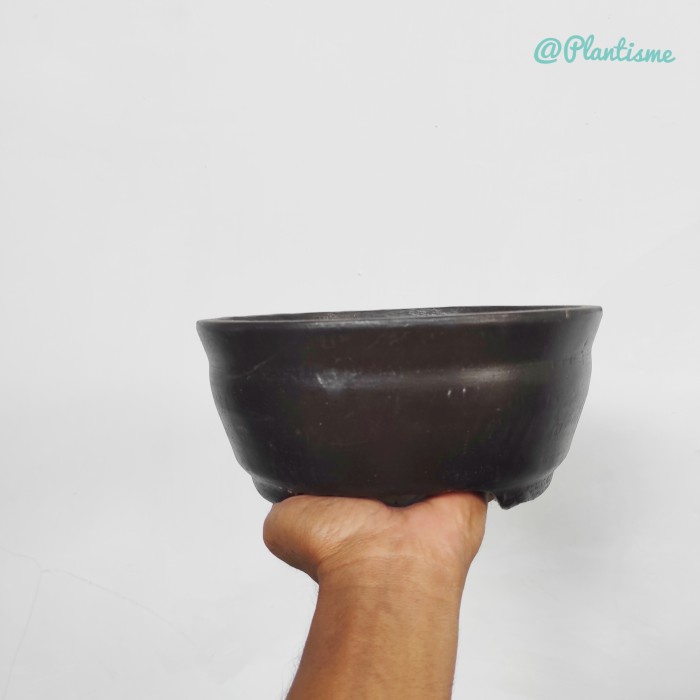 Aneka Pot Bonsai Semen | Diameter 20cm | Cement Pot Pohon Hias Bonsai - Bulat besar