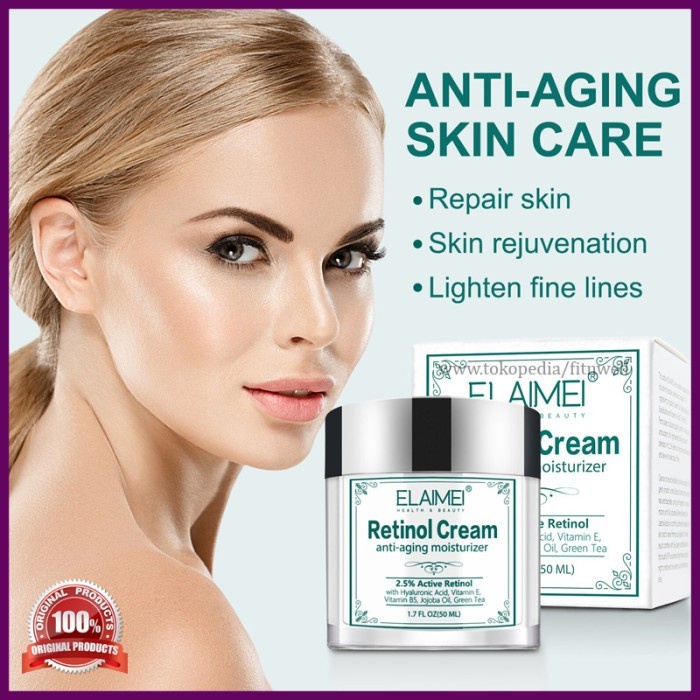 Elaimei Retinol Cream Anti Aging/ Krim Pelembab dan Anti aging