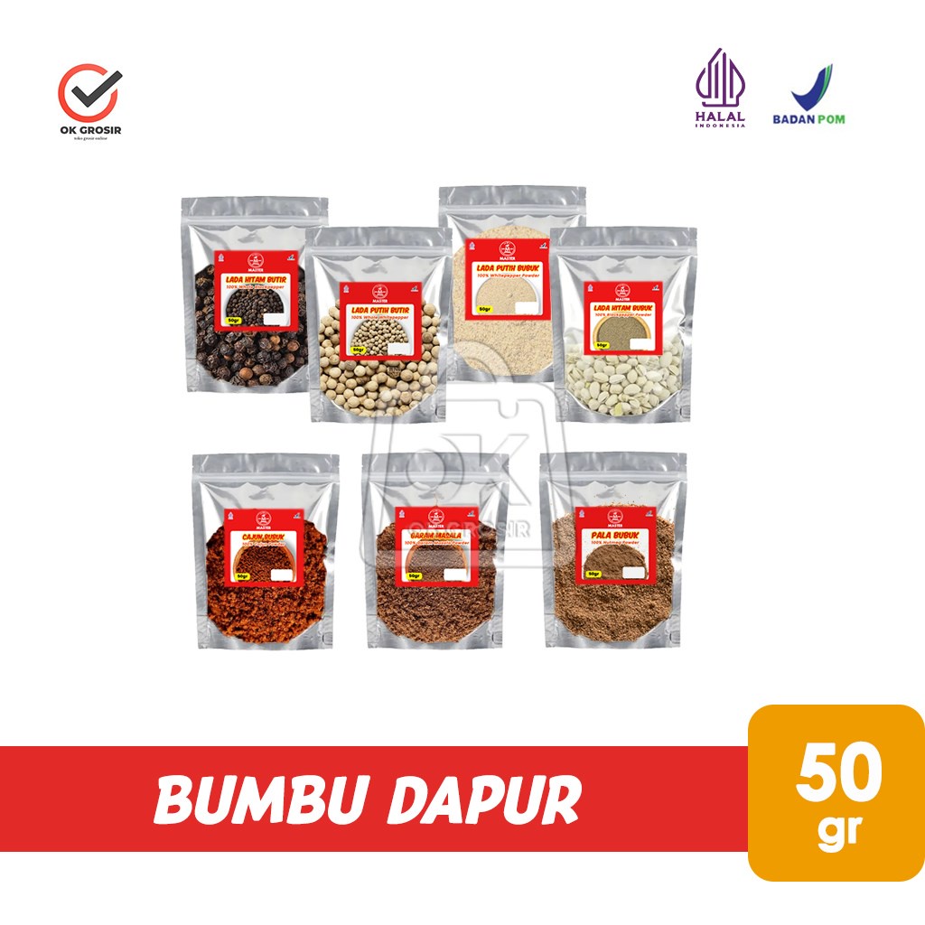 

Bumbu Dapur Lengkap Aneka Rempah Bumbu Masak (50 gr)