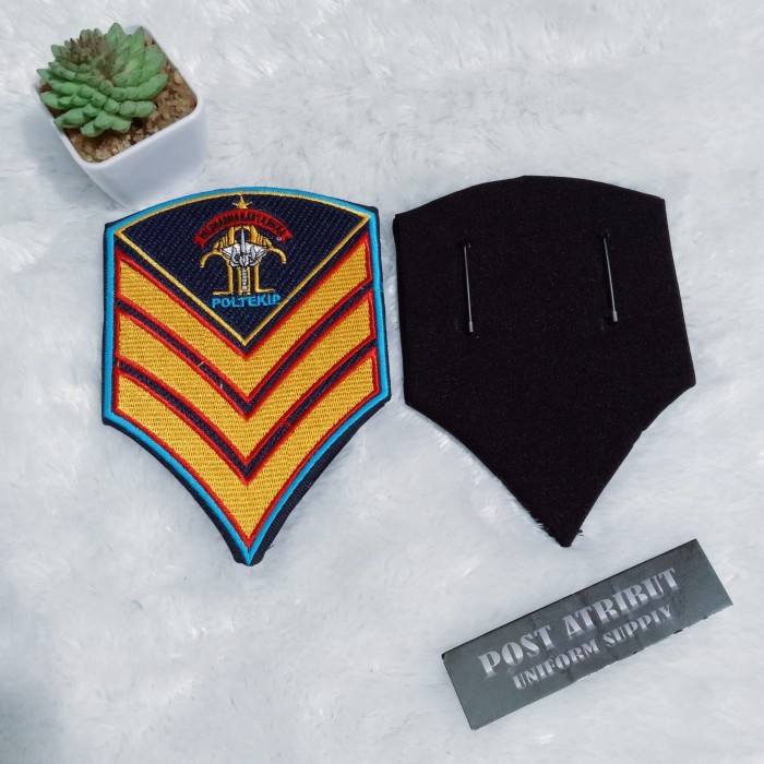 [[ PROMO MURAH ]] Chevron PDH POLTEKIP / POLTEKIP / Atribut POLTEKIP / Atribut KUMHAM - Tingkat 3