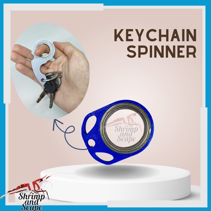 Keychain Spinner Gantungan Kunci Putar Fidget Mainan Ganci Keyrambit