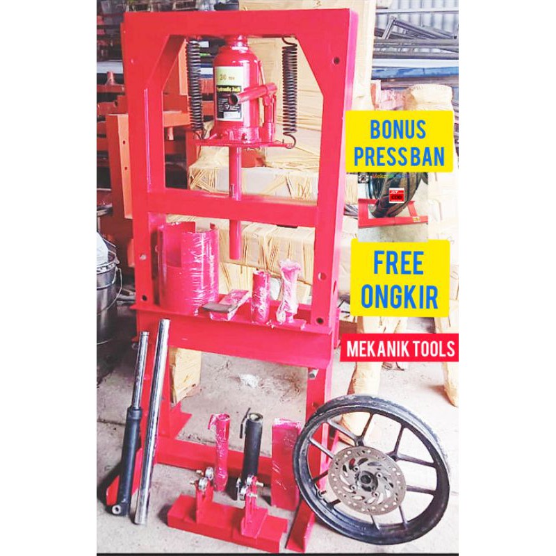 alat Press Pelek Press As Shockbreaker depan Press T press Segitiga Press laker Kruk as dan stang