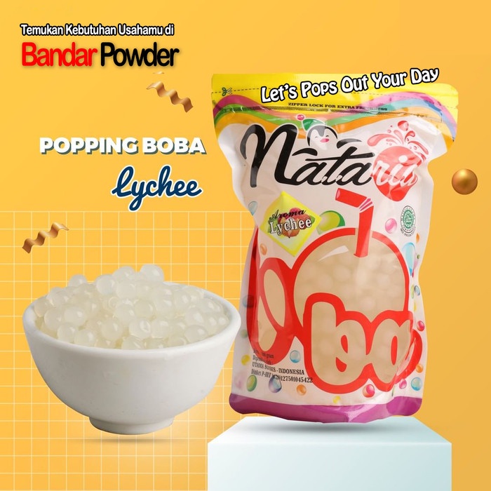 

BEST SELLER Poping Boba leci- lecy 500gr | Distributor Bubuk Minuman Bubble