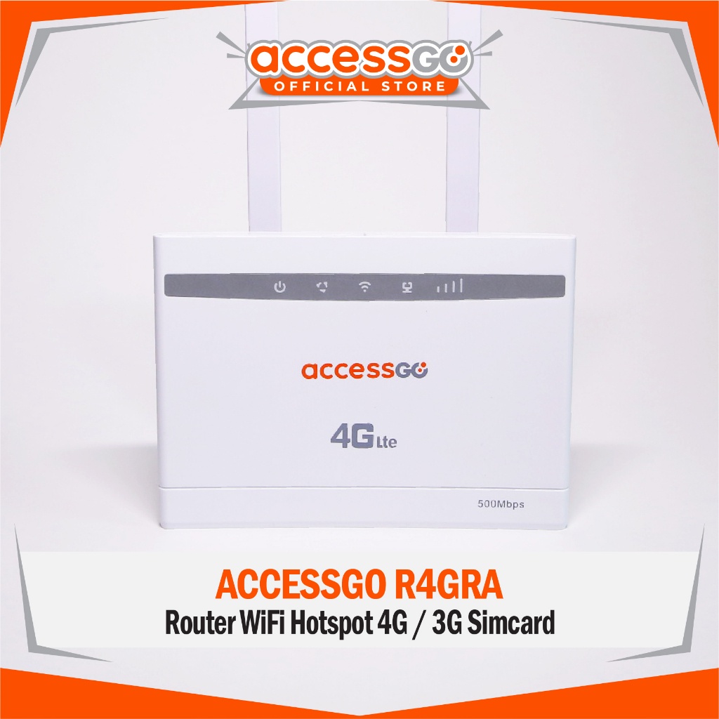 Router Wifi Sim card 4G AccessGo R4GRA 500MBPS External Antena
