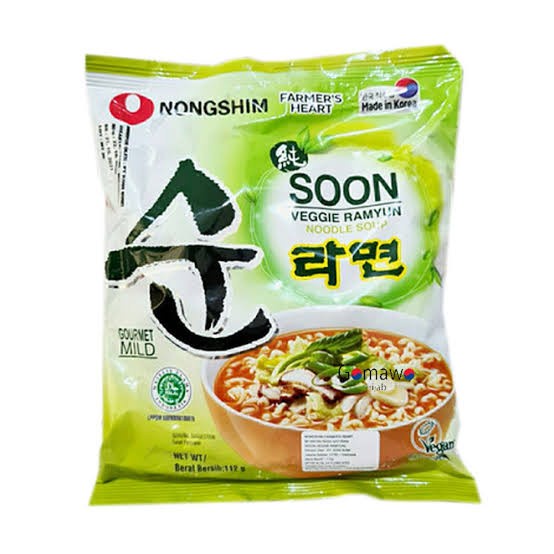 

Nongshim Soon Veggie Ramyun 112g Made in Korea