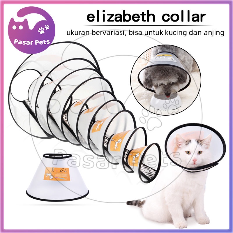 Collar Kucing Leher Kucing Anti Jilat Corong Kucing Collar Anjing Jumbo Pet Collar Neck Accessories