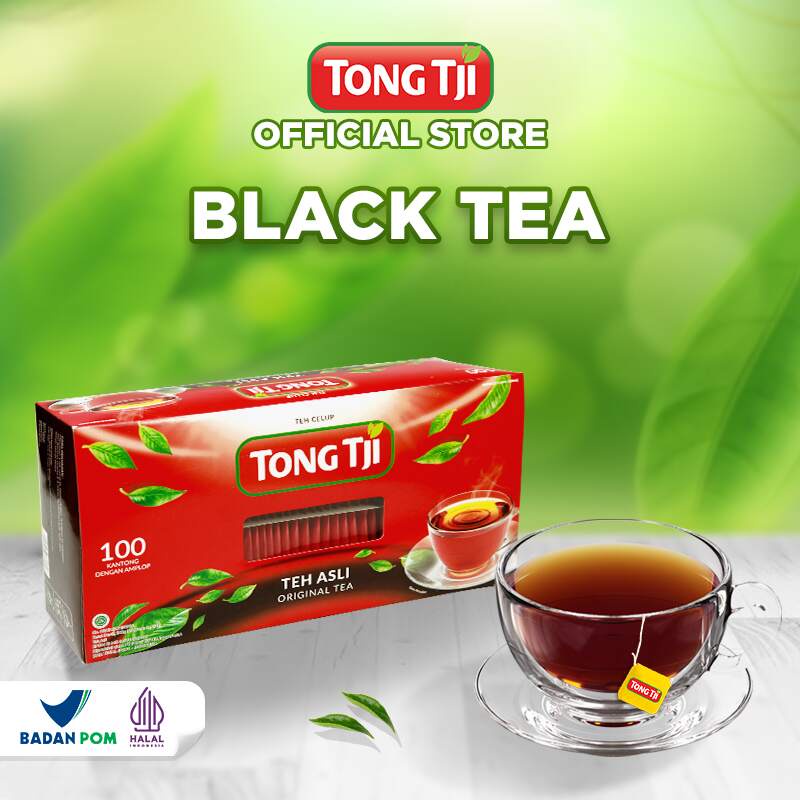 

Tong Tji Black Tea / Teh Hitam dgn Amplop 100s, Teh Celup per Pack