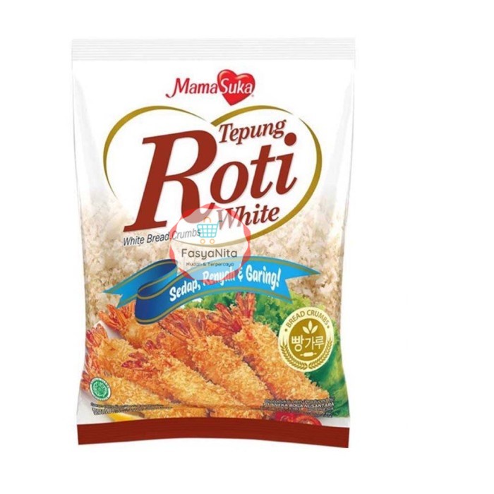 

Mamasuka Tepung Roti Putih 200gr white bread crumbs - FasyAnita Mart Denpasar