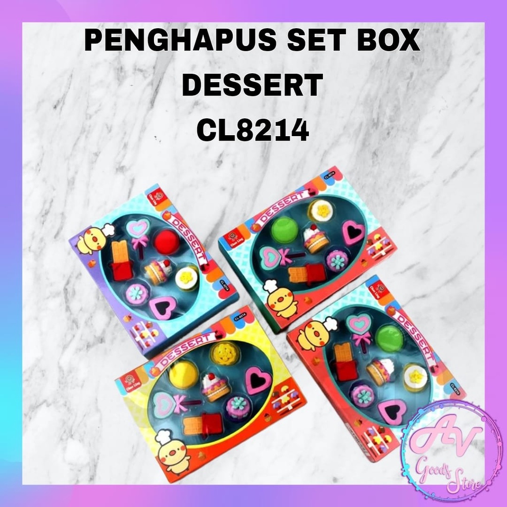 

Penghapus Set Box Fancy / Penghapus Pensil Lucu / Setip / Eraser